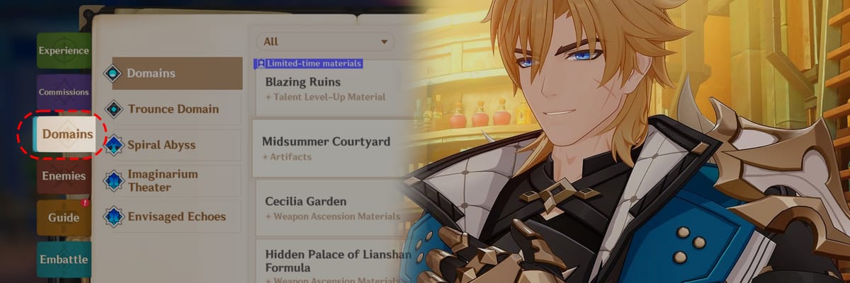 Genshin Impact 6.4 Quality of Life Leak Adds Adventurer’s Handbook Training Guide Under Domains