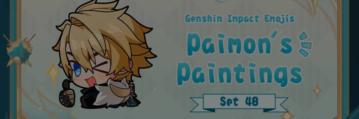 Genshin Impact Releases Paimon’s Paintings Set 48 Featuring New Chibi Character Emojis on HoYoLAB