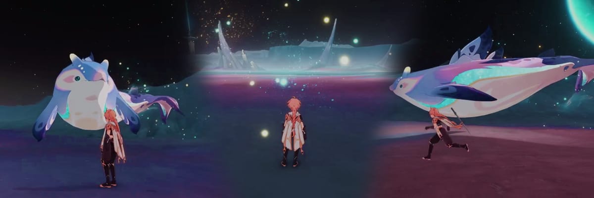 Genshin Impact 6.7 Leak Reveals New Moon Creature as a Mysterious Moon Whale