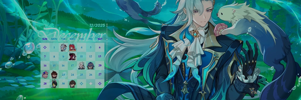 El Evento del Calendario de Diciembre de 2025 de Genshin Impact Ofrece Fondos de Pantalla Gratuitos y un Sorteo de Pr...