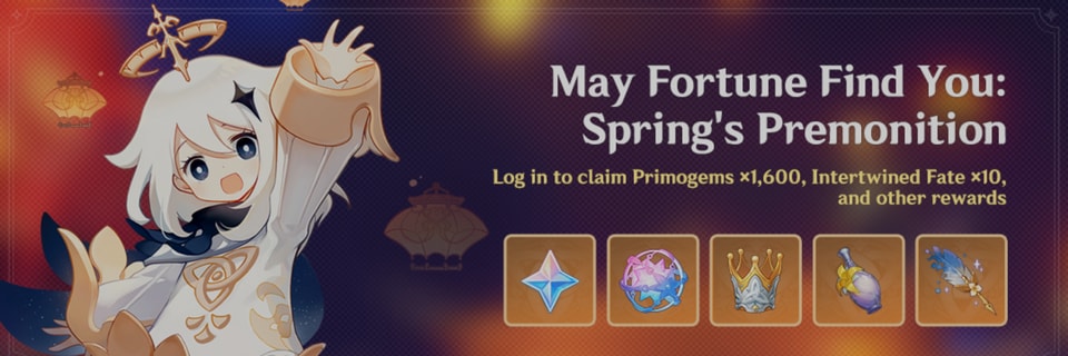 Genshin Impact anuncia el evento «Que la fortuna te encuentre: Premonición primaveral» con 1600 Protogemas y 10 Desti...