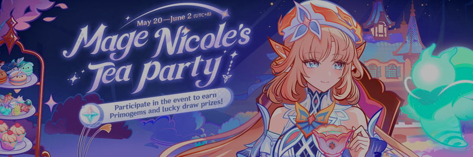 Genshin Impact lanza el evento web limitado “Fiesta del té de la maga Nicole” con Protogemas y recompensas exclusivas