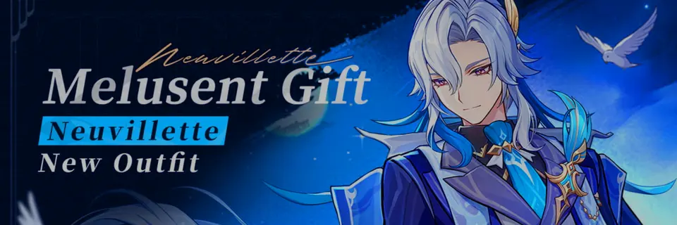 Neuvillette New Outfit Melusent Gift Officially Revealed for Genshin Impact Luna IV