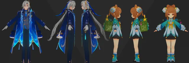 La Beta 6.3 de Genshin Impact Revela Renders de Skins de Neuvillette y Yaoyao