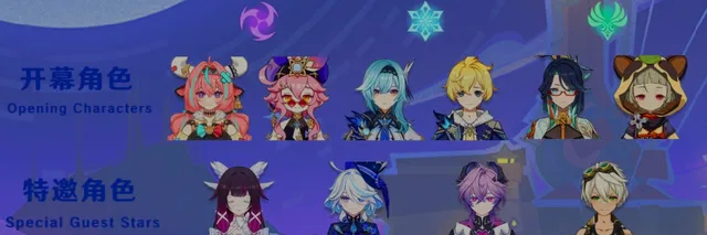 Filtración del Teatro Imaginarium 6.4 de Genshin Impact Revela Elenco Inicial, Estrellas Invitadas y Alineación de Jefes