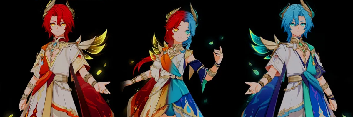 Filtraciones de Genshin Impact 6.4 Revelan Atuendos de Personajes Cinco Estrellas de Miliastra