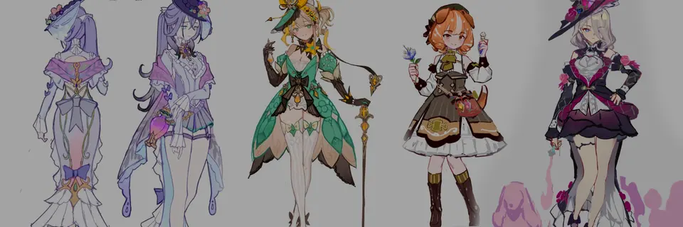 Genshin Impact Reveals Emilie Concept Arts Showcasing Her Creative Development