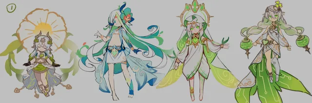 原神公布纳西妲概念艺术图，展现草神创意开发历程