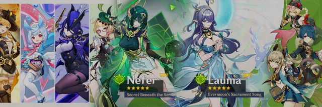 《原神》"Luna VI"第二阶段祈愿活动揭晓，Lauma与Nefer登场并大幅提升爆率