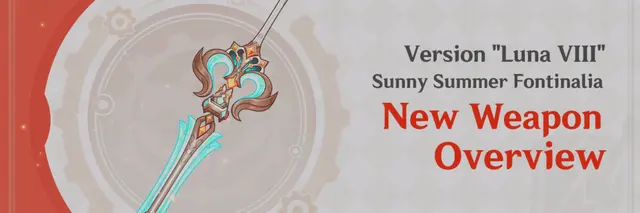 Genshin Impact Reveals New 5-Star Claymore "A Teaspoon of Transcendence" for Version Luna VIII