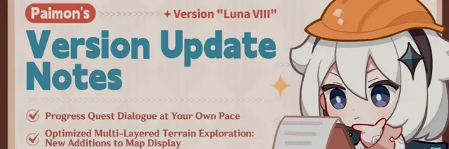 La actualización Versión Luna VIII de Genshin Impact trae nuevos personajes, regiones y grandes mejoras de jugabilidad
