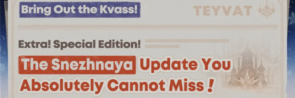 Genshin Impact Snezhnaya Update Gets a Special Newspaper Edition With New Story Clues