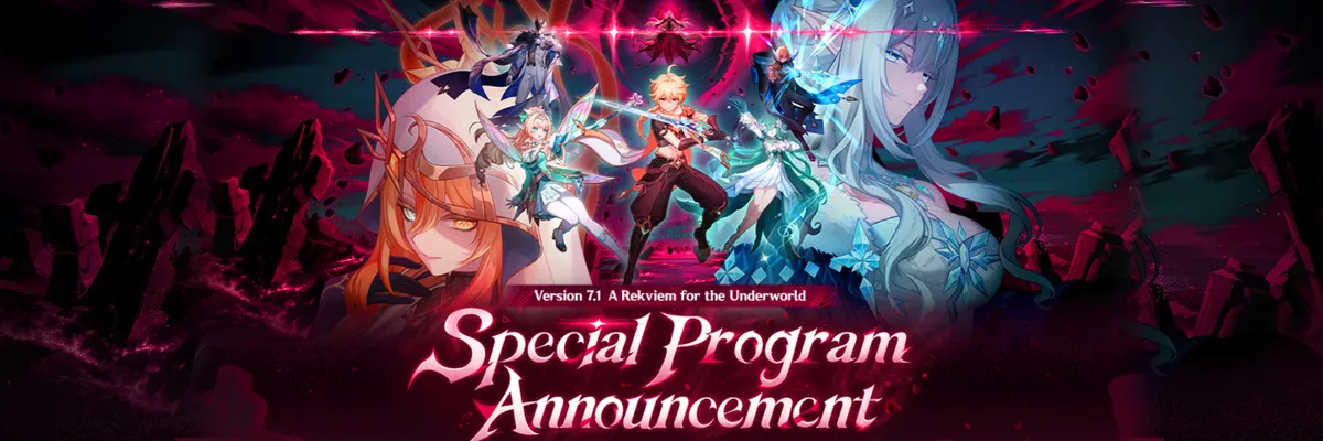 Genshin Impact 7.1 Special Program Announced for September 12, 2026