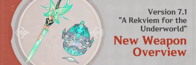 Genshin Impact 7.1 Sets Final Stats for Vesna and Vodyanitsa’s Weapons